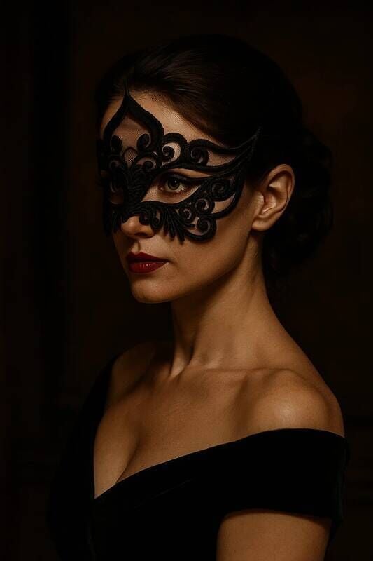 Venlisa Dantel Maskeli Balo Maskesi V3300