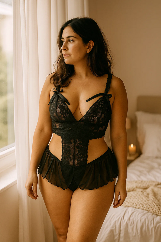 Venlisa Siyah Rüya Dantel Gecelik Venlisa V2909